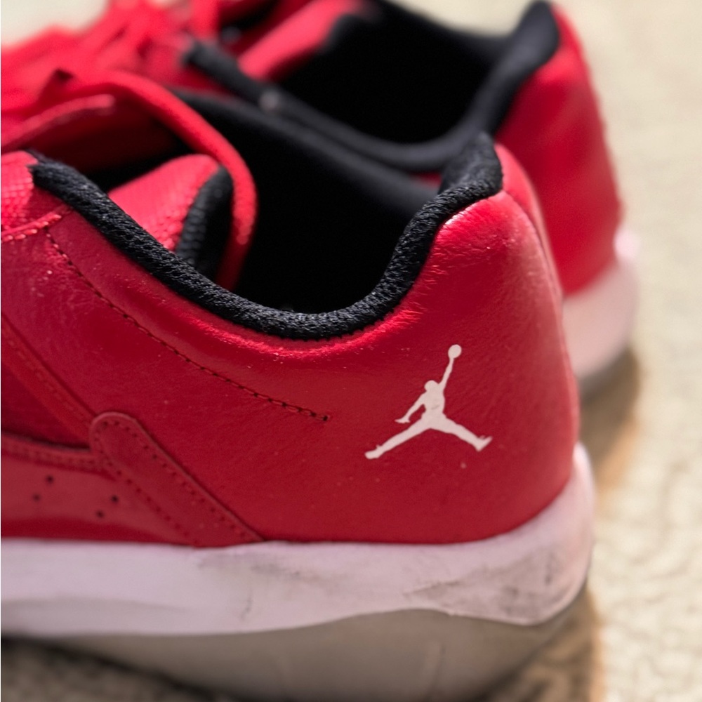 Jordan Red and Black Athletic Shoes